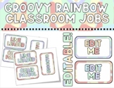 Groovy Rainbow Classroom Jobs