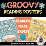 Groovy Reading Posters -Retro Groovy Classroom Decor