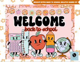 Groovy Retro Back to School Bulletin Board and Door Kit- V