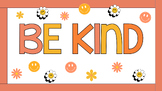 Groovy - Retro "Be Kind" Bulletin Board Set