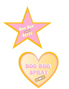 Preview of Groovy/Retro Boo Boo Spray Tags