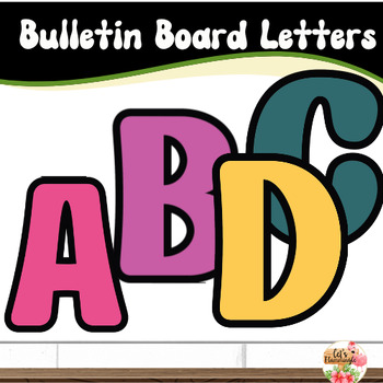 Groovy Retro Bright Bulletin Board Letters by Let's Flammingle | TPT