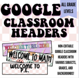 Groovy/Retro Google Classroom Headers