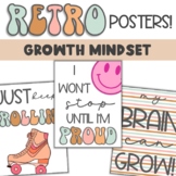 Groovy Retro Growth Mindset Classroom Posters / Retro Clas