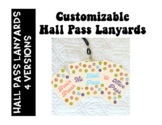 Groovy Retro Pastels Hall Passes for Lanyards