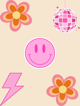 Preview of Groovy Retro Smiley Poster