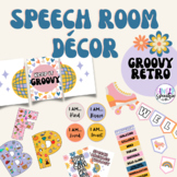 Groovy Retro Speech Room Décor | 70's Theme | Digital Download