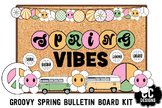 Groovy Retro Spring Bulletin Board Kit  Art Work for Class