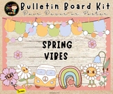 Groovy Retro Spring Bulletin Board Kit, Classroom Door Dec