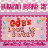 Groovy Retro Valentine's Day Bible Bulletin Board Kit