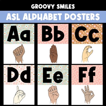 Groovy Smiles American Alphabet with Sign Language by Teach With Meg