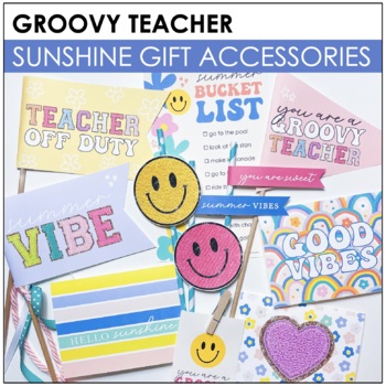 Preview of Groovy Teacher Sunshine Pack | Teacher Appreciation | End of Year Teacher Gift