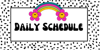 Preview of Groovy Themed Daily Music Schedule