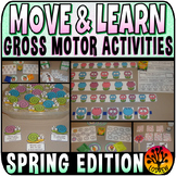 Gross Motor Activities Movement Cards Brain Breaks Spring 