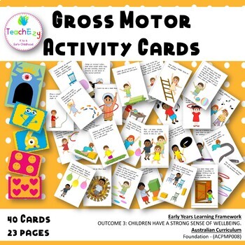 Gross Motor Activity Cards By Teachezy Teachers Pay Teachers
