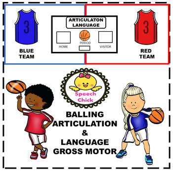Preview of Gross Motor Balling Articulation and Language/Distance