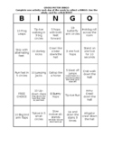 Gross Motor Bingo Card Pre-K