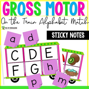 Gross Motor Preschool Alphabet Activity - On the Train