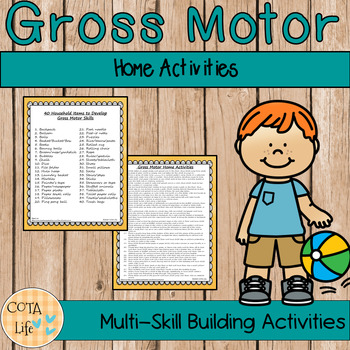 Preview of Gross Motor Skill Activity Printables