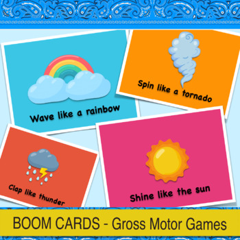 Preview of Gross Motor | Weather | BOOM Cards
