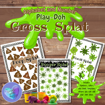 Preview of Gross Splat: A Play-Doh Mat for Learning Letters, Letter sounds and Numbers