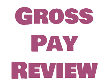 Preview of Gross Wages Review