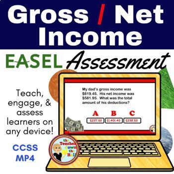 Preview of Gross and Net Income Easel Assessment