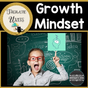 Preview of Growth Mindset Social Emotional Activities Posters and Monthly Lessons