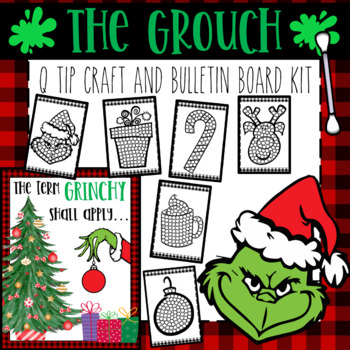 Grouchy Christmas Q Tip Painting Set by Little Olive | TPT