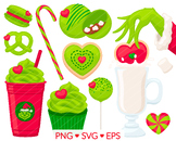 Grouchy Christmas Treat Clipart - SVG, PNG, EPS Images - S