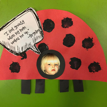 Preview of Grouchy Ladybug "I feel grouchy when..." craft