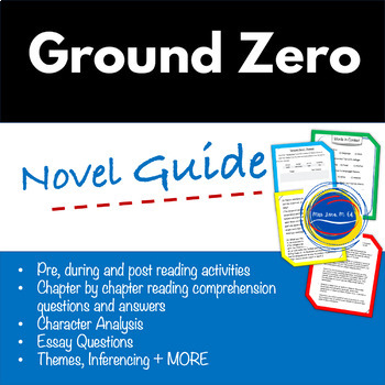 Preview of Ground Zero by Alan Gratz A Novel of 9/11 NO Prep Novel Guide Patriot Day