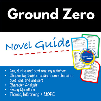 Preview of Ground Zero by Gratz Google Classroom Novel Guide Patriot Day