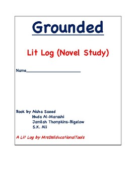 Preview of Grounded Lit Log (Novel Study)