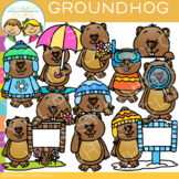 Groundhog Day Sesaonal Clip Art