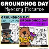 Groundhog Day 2 Digit Addition and Subtraction with and wi