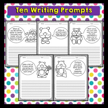 Groundhog Day Activities (Groundhog Day Writing Prompts) by Jewel's ...