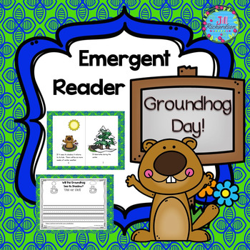 Preview of Groundhog Day Emergent Reader Preschool Kindergarten First Grade ESL Winter