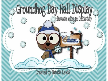 Preview of Groundhog Day ActivInspire Persuasive Writing and Craft Activity