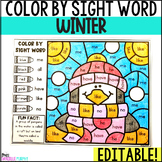 Winter Coloring Pages Color by Code, January Color By Sigh