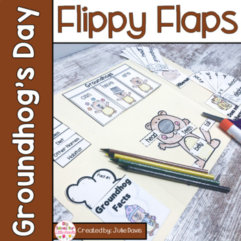 Preview of Groundhog Day Activities Interactive Notebook Lapbook