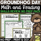 Groundhog Day Activities Math and Reading No Prep Packet a