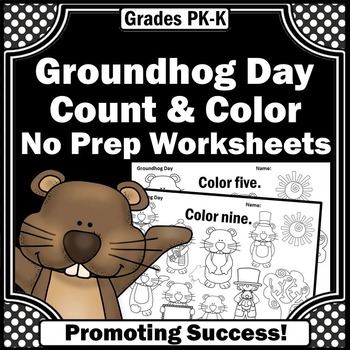 groundhog day activities number words kindergarten math coloring pages