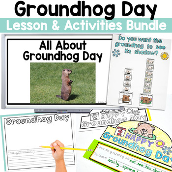 Preview of Groundhog Day Activity - Groundhog Day Lesson - Groundhog Day Writing & Craft