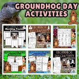 Groundhog Day craftivity Bundle | crafts | workheets | pri