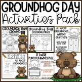 Groundhog Day Activity Pack - Coloring Pages, Writing, Cra