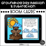 Groundhog Day Addition and Subtraction Word Problems Boom 