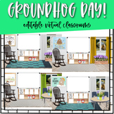 Groundhog Day Bitmoji Virtual Classrooms with Activities I