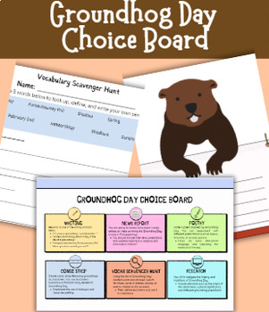 Preview of Groundhog Day Choice Board Activity ELA