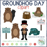Groundhog Day Clipart {February}